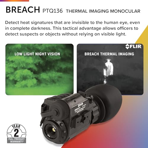 FLIR Breach PTQ136 Multi-Purpose Thermal Imaging Monocular Black