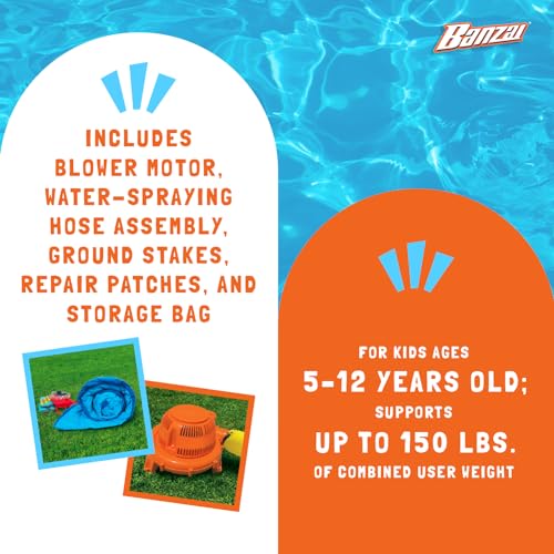 BANZAI Splash Falls Inflatable Water Park Multi