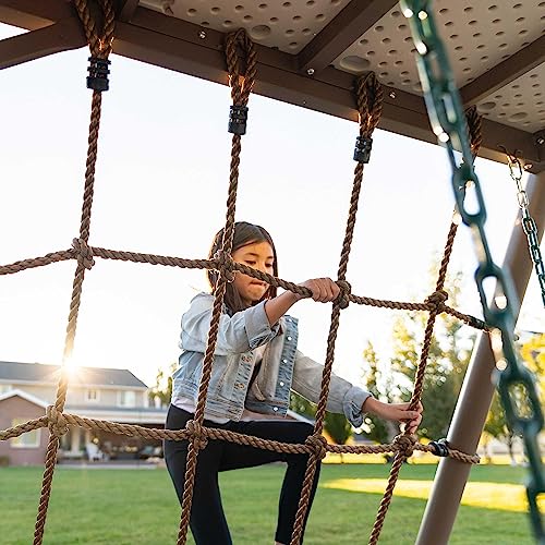 Lifetime Big Stuff Deluxe Swing Set Playset Earthtone