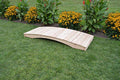 Backyard Crafts Amish-Made Weight-Bearing Cedar Garden Bridge 3' x 8' Mushroom Stain