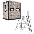 Hawk Double Hunting Box Blind with 10ft Elite Tower Multi