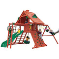 Gorilla Playsets Sun Palace II Wood Swing Set with Monkey Bars Amber