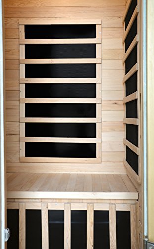 Blue Wave HeatWave BSA2402 1-2 Person Hemlock Carbon Infrared Sauna Hemlock