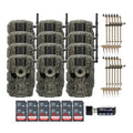 Stealth Cam 36MP Fusion Max Cellular Trail Camera 2-Pack with Mounting Post, 32GB Memory Card & Card Reader Bundle
