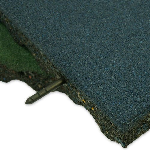 Rubber-Cal Eco-Safety Interlocking Playground Tiles 80 Pack Coal