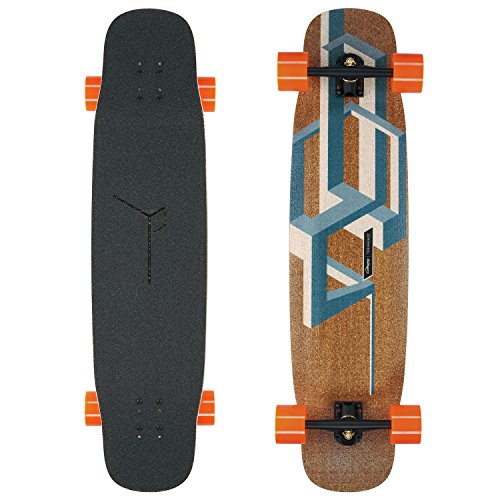 Loaded Boards Basalt Tesseract Bamboo Longboard Skateboard Complete Dark Blue