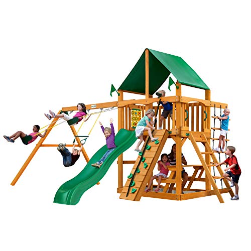 Gorilla Playsets Chateau Wood Swing Set Cedar
