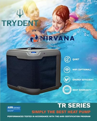 NIRVANA TR110SF AHRI Certified Spa & Pool Heat Pump 108,000 BTU Gray/Black