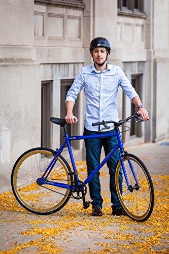 Schwinn Kedzie Single-Speed Fixie Road Bike Blue