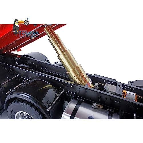 TOUCAN RC HOBBY Lesu 8X8 Hydraulic Rc Dumper Truck Model Red