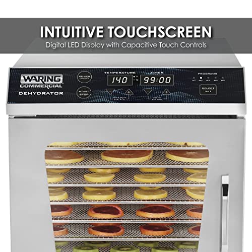 Waring Commercial Food Dehydrator WDH10 10 Tray Natural