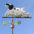 American Cocker Spaniel Hand Carved & Painted Weathervane Black Parti 32 Inch