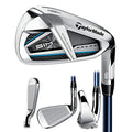 TaylorMade SIM MAX OS Irons Steel Shaft KBS Max 85 5-PW AW Right Hand Regular Flex Titanium Black Blue