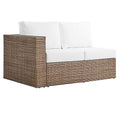 Modway Convene Love Seat Cappuccino White