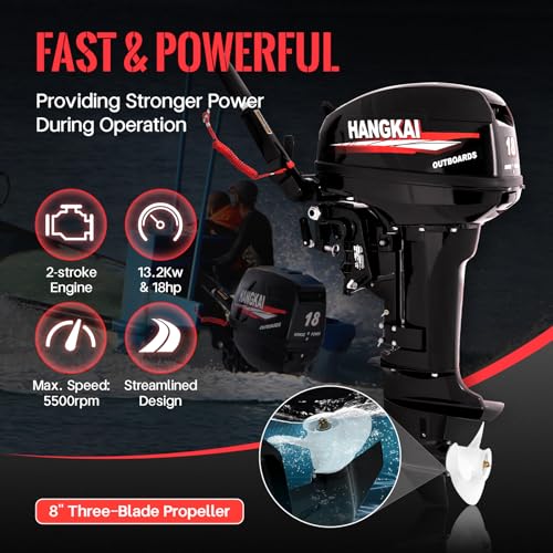 DMSIDN HANGKAI 18HP 2 Stroke Gas Outboard Motor Engine