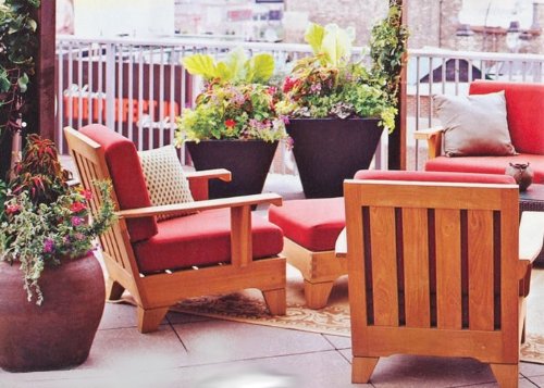 WholesaleTeakFurniture Sunbrela Fabric Cushions for Caranas 6pc Sofa Set