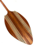 Tikimaster Alii Design Outrigger Koa Canoe Paddle with Inlay 60