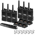Motorola Solutions RMU2080D 2-Way Business Radio Bundle with Charger and Earpieces Black