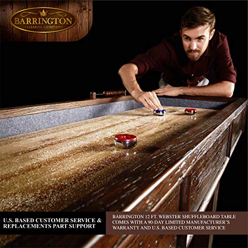 Barrington Billiards Webster Shuffleboard Table Gray
