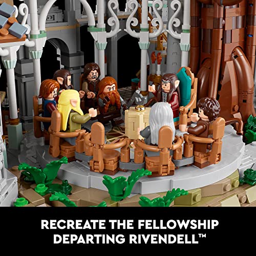LEGO Icons Lord of The Rings Rivendell Building Kit 10316 Grey