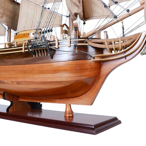 Old Modern Handicrafts HMS Bounty Ship Model Museum Quality Red