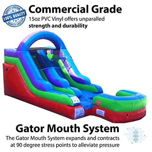 TentandTable Inflatable Water Slide Commercial Grade Retro Rainbow