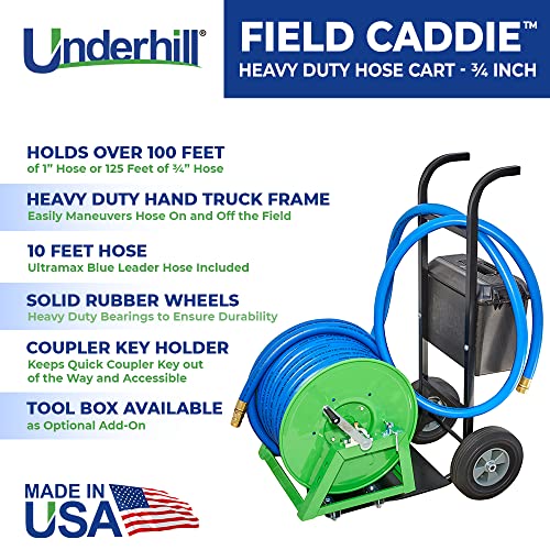 Underhill Field Caddie Hose Reel Cart Green