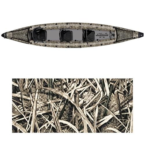Waimea Bay Rigid Inflatables Grass Camo 3 Seater Fishing Kayak Multicolor