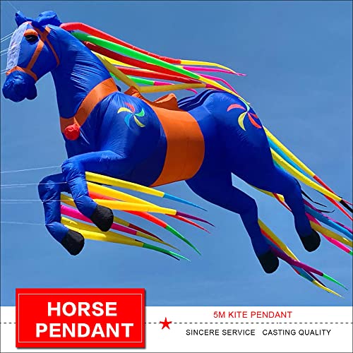 Ruiyang Giant Horse Kite Pendant Adult Soft Inflatable Nylon Blue