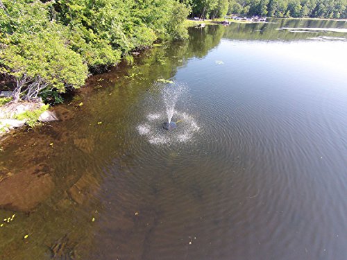 Fawn Lake Fountains Model SF50 1/2 HP Pond Fountain with 7 Patterns, 100ft Cord
