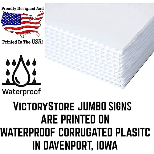 VictoryStore 18x24 Inch Custom Yard Signs Multi 250-Pack