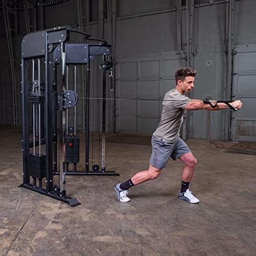 Body-Solid Functional Trainer - Dual 160lb Weight Stacks Black