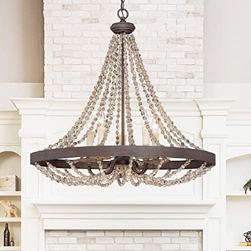 Bailey Street Home 5 Light Pendant Traditional Farmhouse Style Bronze 30