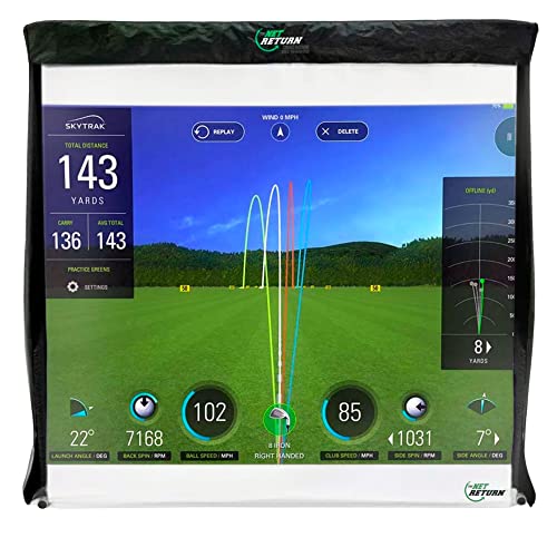 Net Return Large 9 Pro Series Golf Simulator Kit Black