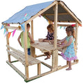 Funphix Kids Klubhouse Wooden Playhouse with Table & Benches
