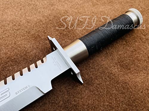 SUFI Custom Handmade 5160 Spring Steel Commando Bowie Tactical Knife