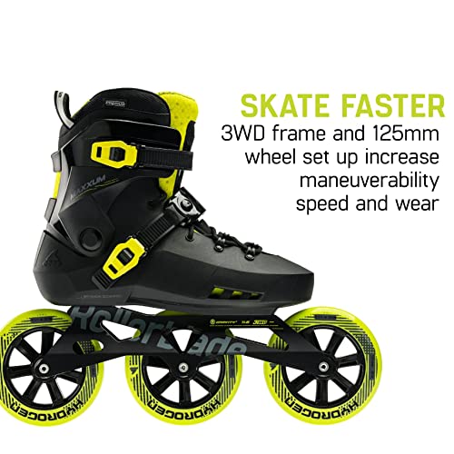 Rollerblade Maxxum 125 Skates Black/Lime 9/9.5