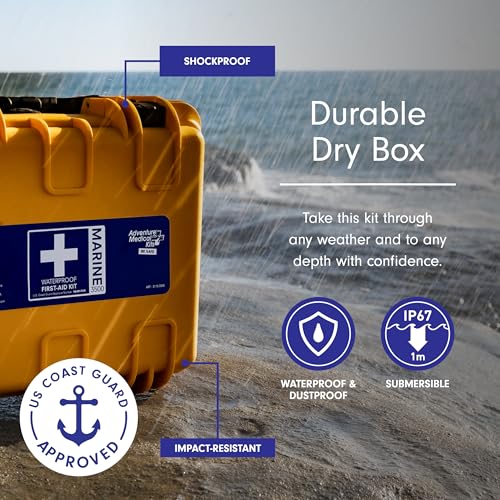 Adventure Medical Kits Marine Series Medical Kit 3500 Boat First Aid Kit Yellow