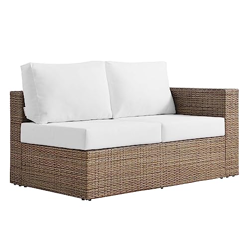 Modway Convene Love Seat Cappuccino White