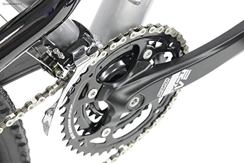 Gravity 2024 FSX 2.0 Dual Full Suspension Mountain Suntour Matt Black with Red Wheels