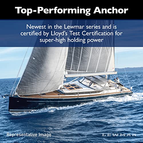 Lewmar Galvanized Steel Epsilon Anchor 110 lbs Silver