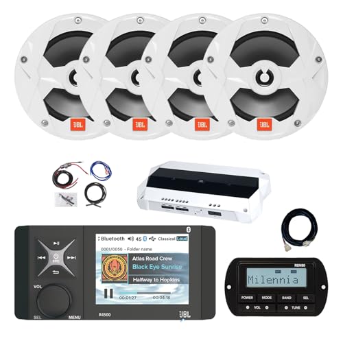 Enrock Marine JBL R4500 Marine Bluetooth Digital Media Receiver & 4x 6.5" Speakers White