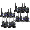 BridgeCom Systems MV-65 Rugged Waterproof Walkie Talkie Black - 24-Pack
