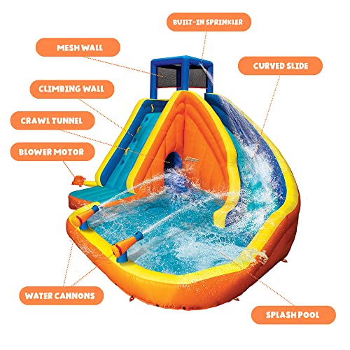 BANZAI Sidewinder Falls Inflatable Kids Water Park Multi