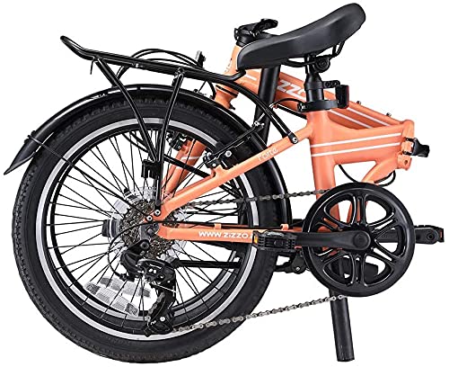 ZiZZO Forte Heavy Duty Folding Bike Coral