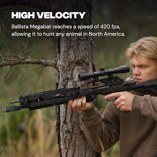 BALLISTA MegaBat Crossbow for Hunting and Fishing Black