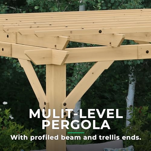 Yardistry 10' x 22' Pergola Brown