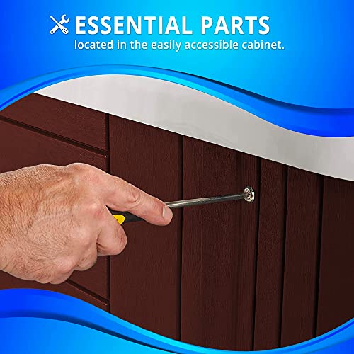 Essential Hot Tubs 50-Jet Polara Hot Tub Redwood
