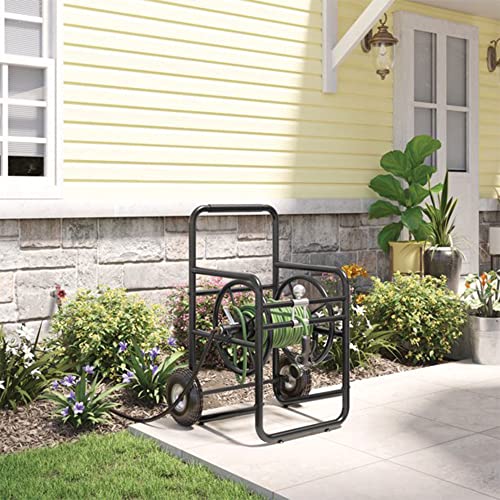 Suncast Professional Portable Hose Reel Cart 200 Foot Black