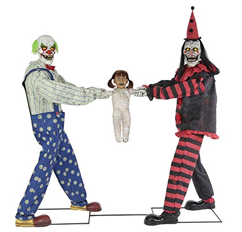 212 Main Animated Clown Tug of War Prop Multicoloured 73x76x21in